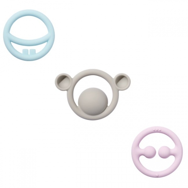 Set De 3 Anillos De Dentición Nigi, Nagi Y Nogi – Silicona De Grado Alimenticio, Multisensoriales, Ideales Para Bebés De 0+ Meses