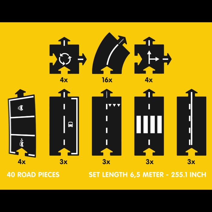 waytoplayキングオブザロード 2cars & 40road pieces Waytoplay King
